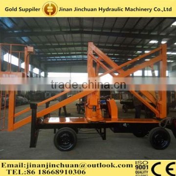 10m self propelled articulated lift/self propelled boom lift