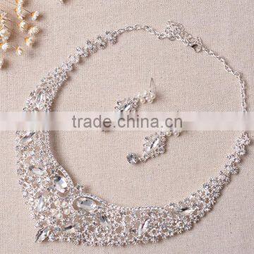 2016 New Product China Supplier Statement Crystal Necklace Set photo-4