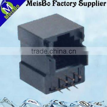 Six pin female pcb telephone jack