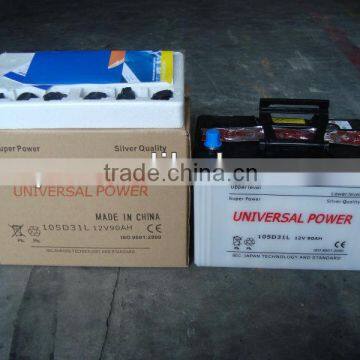 105D31L automotive battery 12V90AH