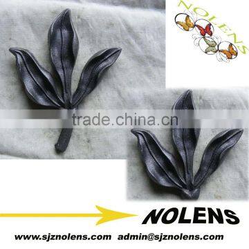 Wrought Iron Cast Steel Leaves Ornament On Gate And Fence