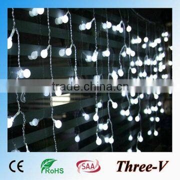 140LED 4*0.5M led Xmas lights holiday decoration window curtain heart/star/butterfly/cherry artificial flower crystal lights