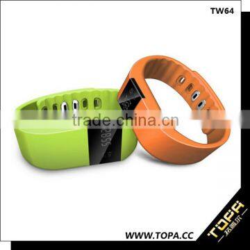 wholesale price ip-x6 waterproof bracelet bluetooth manual tw64 smartband for Andorid and iOS