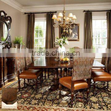 Tradition American Dining Furniture Solid Wood Dining Table and Chair Sets photo-4