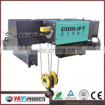 Lifting speed 0.8/5 m/min european type electric hoist bridge crane