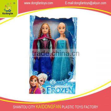 2014 new model toy frozen doll low MOQ