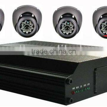 4Ch Mobile DVR BNC Input 3G, hisilicon chipset and playback software with timebar