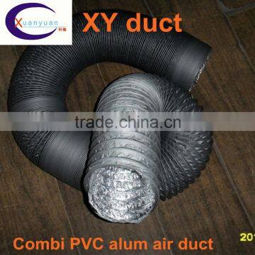Combined PVC aluminum flexible duct