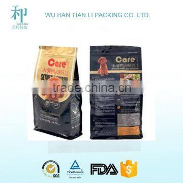 Flat bottom bags with zipper/box pouch for food packaging /flat bottom doypack food zipper bag