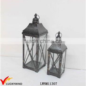 Wholesale Set 2 Metal Decorative Lantern for Candle