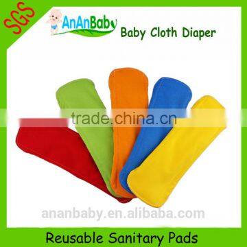 OEM wholesale menstrual reusable sanitary breast pads with bamboo liner