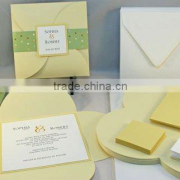 Yellow Wedding Invitation Card