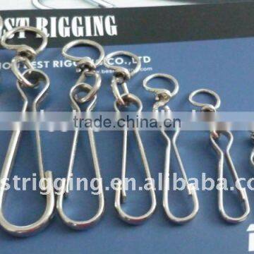 Steel Znic Plated Smplex Hook Spring With Chain Swivel Ring 4293W 25MM-120MM In Rigging Manufacturer