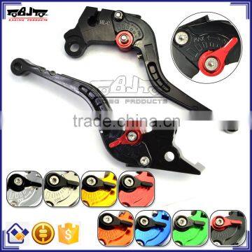 BJ-LS-009 Aftermarket 3D Long CNC Folding Aluminum Motorcycle Adjustable Brake Lever for Kawasaki NINJA 300R