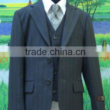 CLASSICAL DESIGN dark blue pinstripe suit set for children