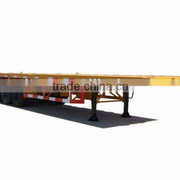 Cheaper 3 axle flatbed container semi trailer with container lock TAZ9480TJZ for sale