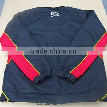 custom blue and red tracksuit shirt