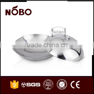 High quality Chinese wok with stainless steel lid