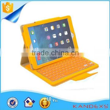 2014 stylish modern high quality material of case for IPAD Bluetooth keyboard leather