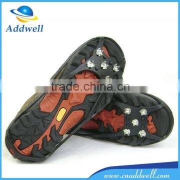 climbing ice crampon shoes, anti skid rubber snow shoes cover with spiker