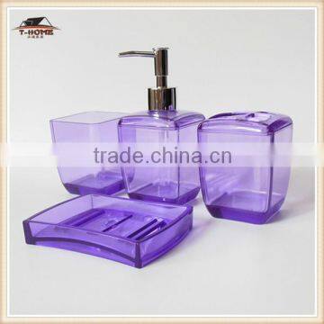 China Supplier 4pcs Colorful Acrylic Bathroom Accessories Buying Online in China photo-5
