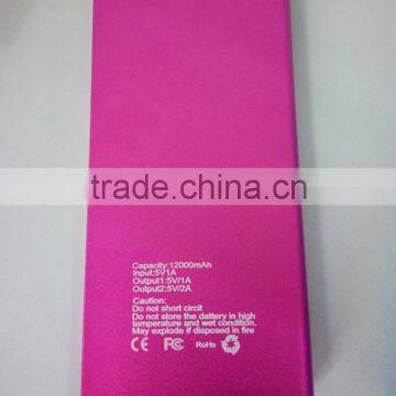 Hot New Product for 2015 Super Thin 12000mA Portable Power Bank photo-2