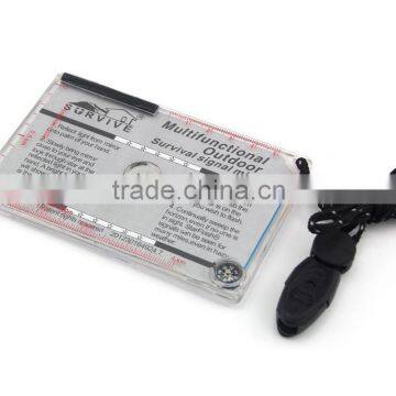 Mutifunctional Outdoor Survival Signal Mirror Survival Tools Camping Kits photo-5