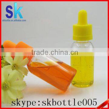 30ml clear pet bottle 30ml eliquid dropper bottle with child proof cap