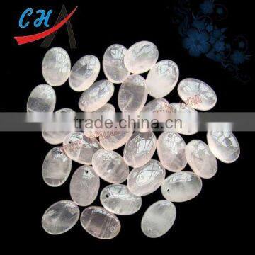 Natural stone rose quartz buttons for garments