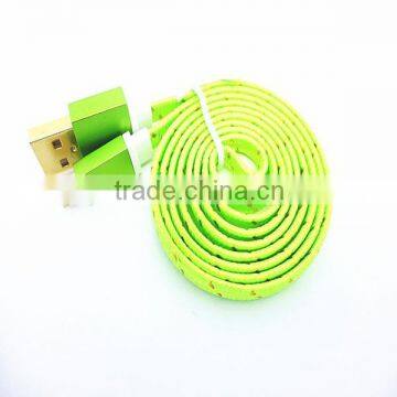 High Quality 1 Meter Colorful Flat Micro Usb Cable Data Sync Charger Cable photo-4