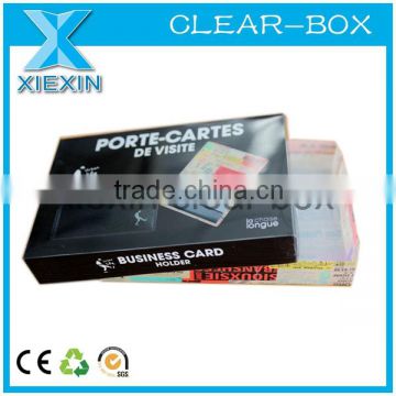 plastic pvc business card box packaging