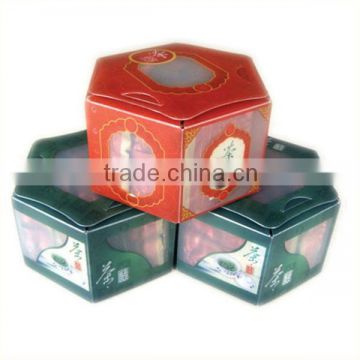 tea bag storage box clear octagon gift box