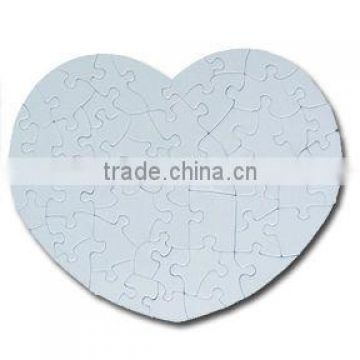 Hot Selling DIY Gift From China Supplier Blank White Sublimation Printable Puzzle Jigsaw