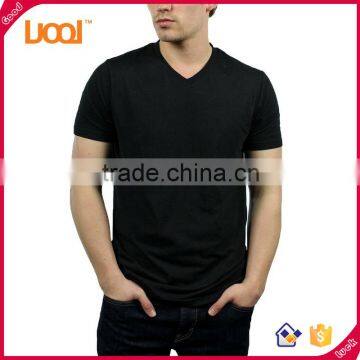 Fashion Custom Printed Design Cotton Bulk Wholesale V Neck T Shirts for Men / China Import