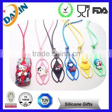 Hot Selling Universal Silicone Hang Rope Phone Cases Covers With Lanyard