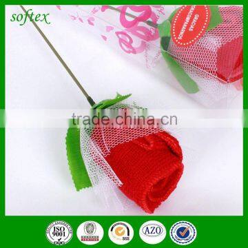 Wedding Polyester Cake Towel, Flower Shaped Compressed Towels photo-4