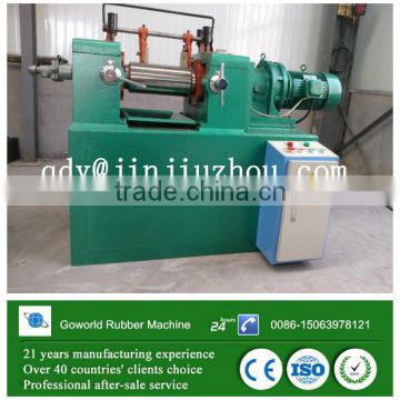 two roll test machine / lab two roll open rubber mixing mill