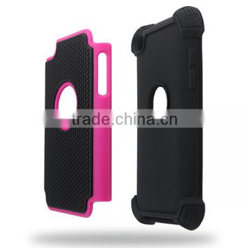 Triple defender hybrid hard case for iPod touch 4