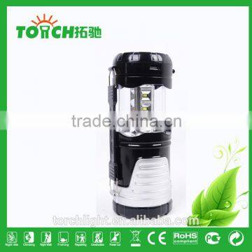 New Product Promotion Solar Rechargeable LED Lantern Flashlight Camping Light With 3w Flashlight Outdoor Camping Lamp photo-5