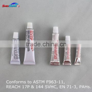 Hot sale pvc and plastic glue packaging, best plastic glue