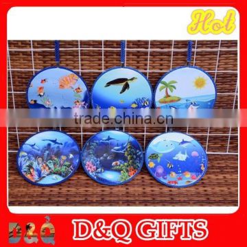 2015 new design beach souvenir Ceramic Pan Coaster