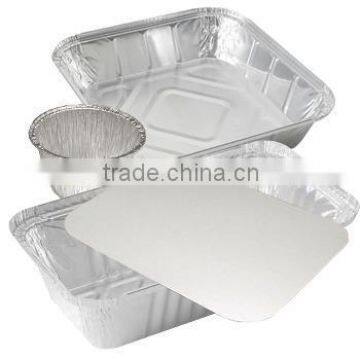 Aluminium containers with lids