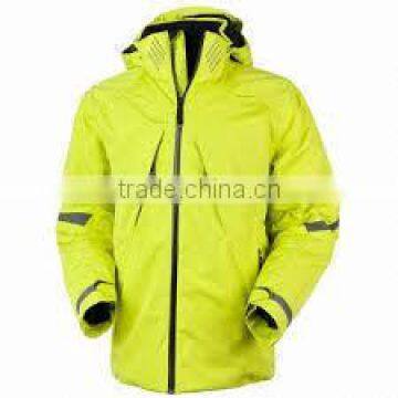 Orange winter softshell jacket for men