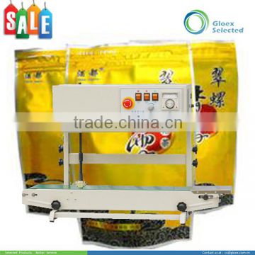 2015 brand new electric hot sale continous band sealer with ink printer