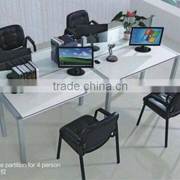 simple design clear glass partition SUV50 office parition