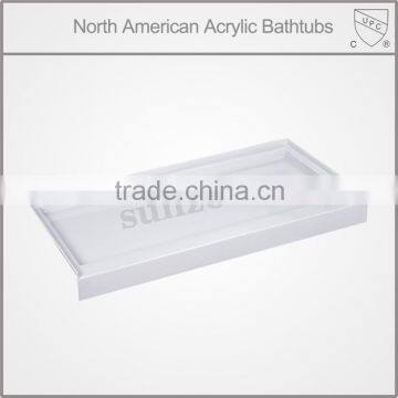 rectangular shower base,upc rectangle shower base,tray with tile flange