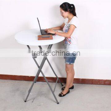 Round Plastic Bar Height Cocktail Folding Table