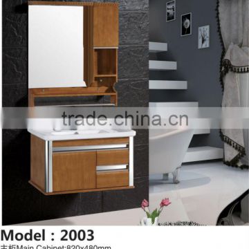 Hangzhou Wall Mounted Slim Bathroom Furniture Small PVC Bathroom Cabinet