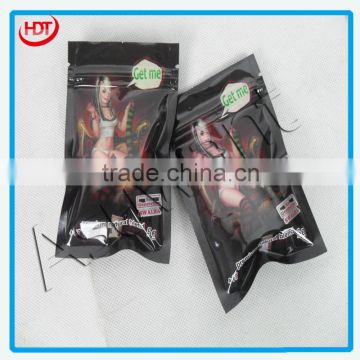 packing bag for powder/resealable packing bag for tobacco