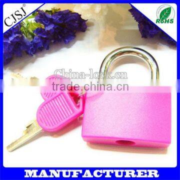 Colorful Design Useful Security Plastic&brass Key Lock